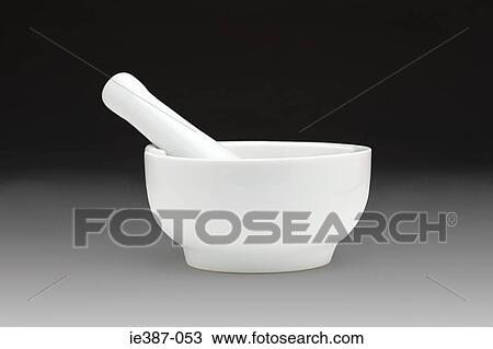Stock Image - Pestle and mortar. Fotosearch