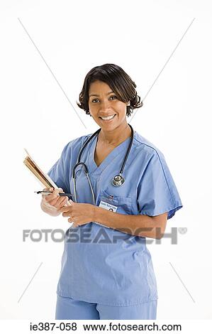 Portrait of a nurse View Large Photo Image Stock Photo - Portrait of a nurse. Fotosearch