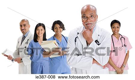 Portrait of doctors and nurses View Large Photo Image Stock Photo - Portrait of doctors and nurses. Fotosearch