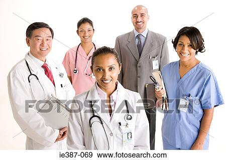 Portrait of doctors and nurses View Large Photo Image Stock Photo - Portrait of doctors and nurses. Fotosearch
