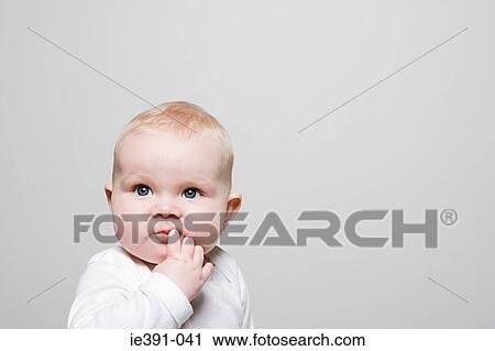 Portait of a baby View Large Photo Image Stock Image - Portait of a baby. Fotosearch