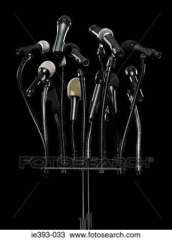Stock Image - Microphones. Fotosearch