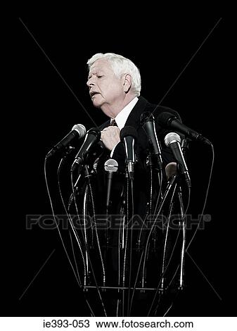 Politician and microphones View Large Photo Image Stock Image - Politician and microphones. Fotosearch