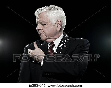 Politician covered in confetti View Large Photo Image Stock Photography - Politician covered in confetti. Fotosearch