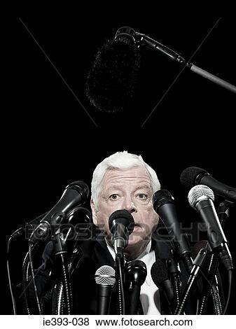 Stock Photo - Politician giving speech. Fotosearch