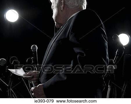 Stock Photo - Politician giving speech. Fotosearch