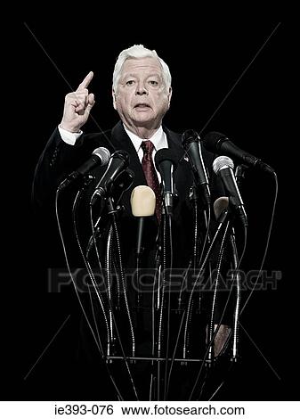 Politician giving speech View Large Photo Image Stock Photograph - Politician giving speech. Fotosearch