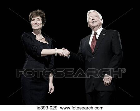 Stock Photo - Politicians shaking hands. Fotosearch