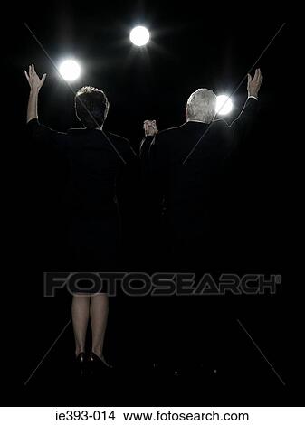 Picture - Politicians waving. Fotosearch