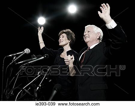 Stock Photo - Politicians waving. Fotosearch