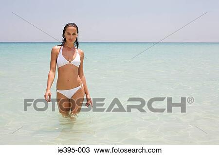Portrait of a woman in the sea View Large Photo Image Stock Image - Portrait of a woman in the sea. Fotosearch