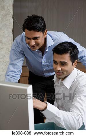 Male office colleagues View Large Photo Image Stock Photo - Male office colleagues . Fotosearch