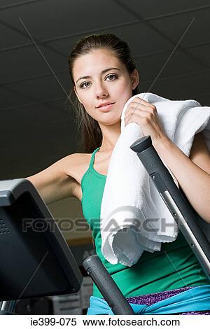 Woman at gym View Large Photo Image Stock Photography - Woman at gym. Fotosearch