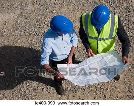 Architects with blueprint View Large Photo Image Stock Image - Architects with blueprint. Fotosearch