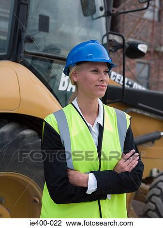 Engineer on building site View Large Photo Image Stock Image - Engineer on building site. Fotosearch