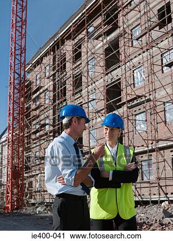 Engineers on building site View Large Photo Image Stock Image - Engineers on building site. Fotosearch