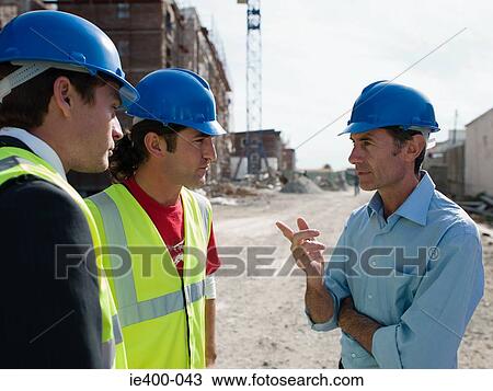 Engineers on building site View Large Photo Image Stock Image - Engineers on building site. Fotosearch