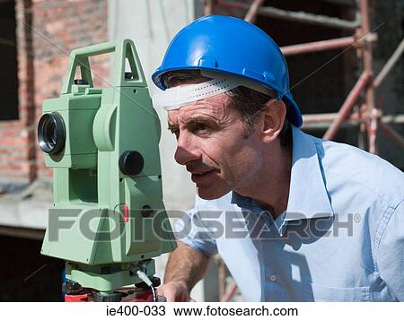 Stock Image - Surveyor. Fotosearch