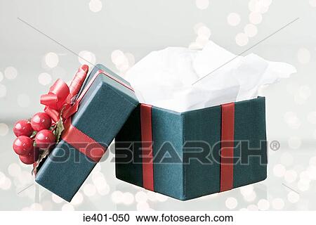 Stock Image - Christmas gift box. Fotosearch