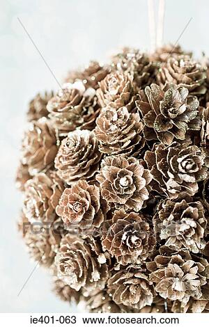 Pine cone decoration View Large Photo Image Stock Image - Pine cone decoration. Fotosearch