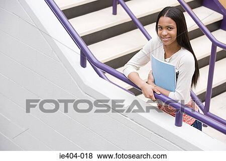 Portrait of a female high school student View Large Photo Image Stock Photo - Portrait of a female high school student. Fotosearch