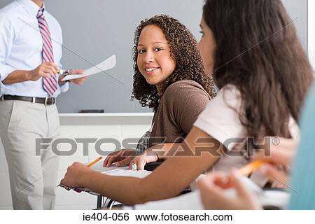 Stock Photograph - Portrait of a female high school student. Fotosearch