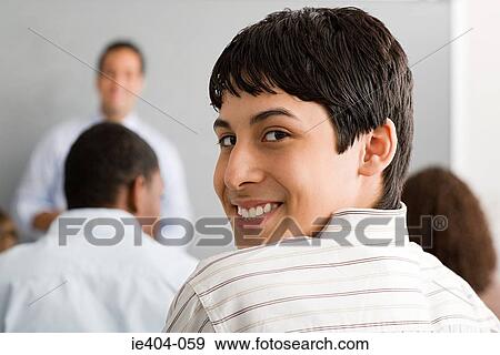 Portrait of a male high school student View Large Photo Image Stock Photo - Portrait of a male high school student. Fotosearch