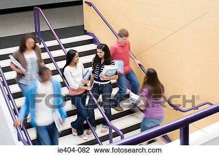 School students on stairs View Large Photo Image Stock Image - School students on stairs. Fotosearch