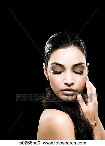 Stock Image - A young woman. Fotosearch