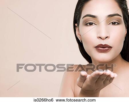 Stock Photograph - Portrait of a young woman. Fotosearch