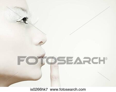 Profile of a young woman View Large Photo Image Stock Photo - Profile of a young woman. Fotosearch