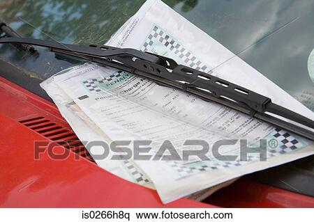 Parking ticket on a car View Large Photo Image Stock Photography - Parking ticket on a car. Fotosearch