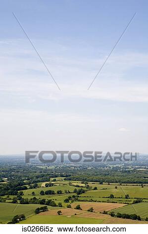 Stock Photo - Aerial view of sussex fields. Fotosearch