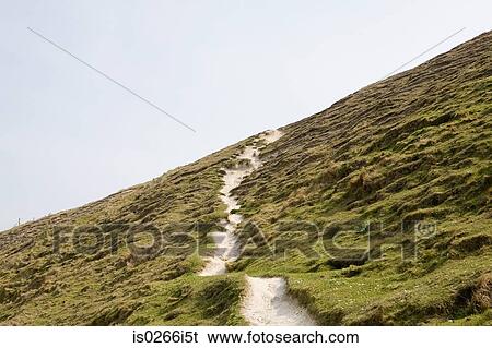 Path on hill View Large Photo Image Stock Photograph - Path on hill. Fotosearch