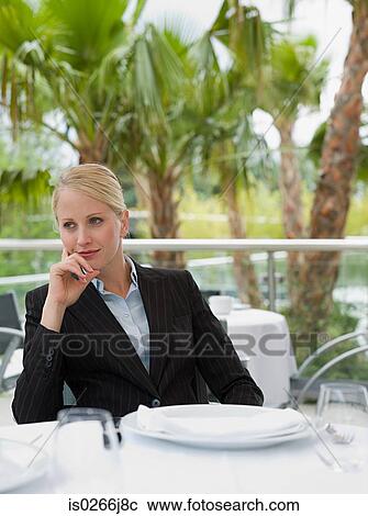 A businesswoman thinking View Large Photo Image Stock Image - A businesswoman thinking. Fotosearch