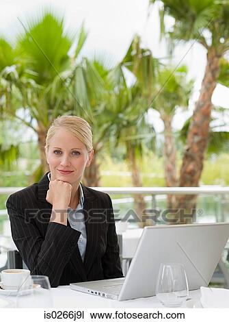 Stock Image - Portrait of a businesswoman. Fotosearch