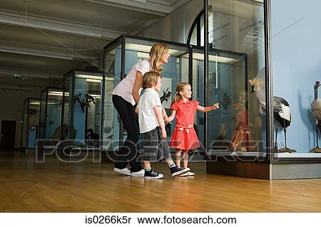 Mother and children looking at a museum exhibit View Large Photo Image Stock Photography - Mother and children looking at a museum exhibit. Fotosearch