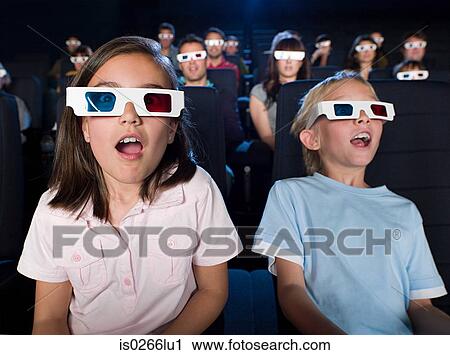 Children watching a 3d movie View Large Photo Image Stock Image - Children watching a 3d movie. Fotosearch