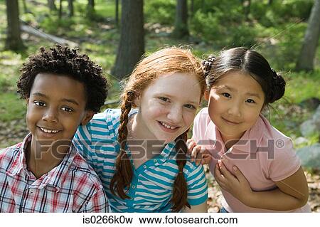 Stock Photo - Portrait of friends. Fotosearch