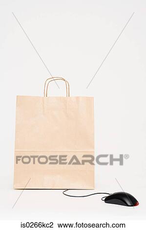 Computer mouse attached to a paper bag View Large Photo Image Stock Image - Computer mouse attached to a paper bag. Fotosearch