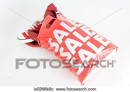 Plastic bag full of shopping View Large Photo Image Picture - Plastic bag full of shopping. Fotosearch
