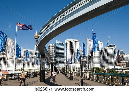 Monorail track at darling harbour View Large Photo Image Stock Photography - Monorail track at darling harbour. Fotosearch