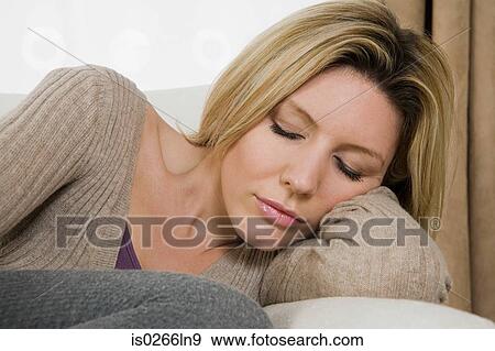 Woman sleeping View Large Photo Image Stock Photo - Woman sleeping. Fotosearch