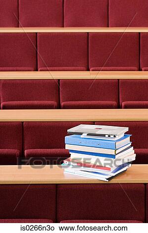Picture - Books in lecture theatre. Fotosearch