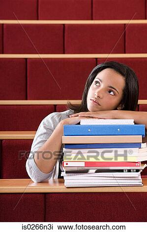 Female student in lecture theatre View Large Photo Image Stock Image - Female student in lecture theatre. Fotosearch