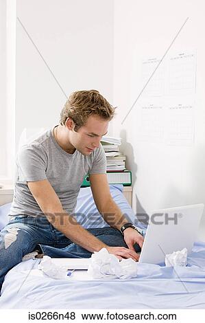 Student using laptop View Large Photo Image Stock Photo - Student using laptop. Fotosearch