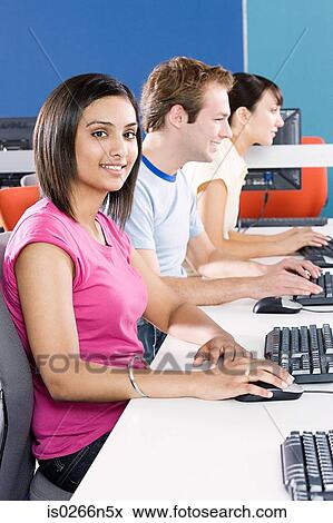 Students in computer room View Large Photo Image Stock Photo - Students in computer room. Fotosearch