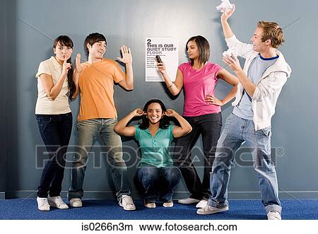 Students messing around in corridor View Large Photo Image Picture - Students messing around in corridor. Fotosearch