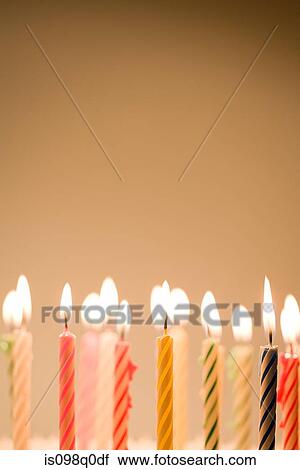 Stock Image - Birthday candles. Fotosearch