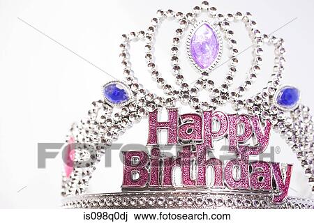 Stock Image - Happy birthday crown . Fotosearch